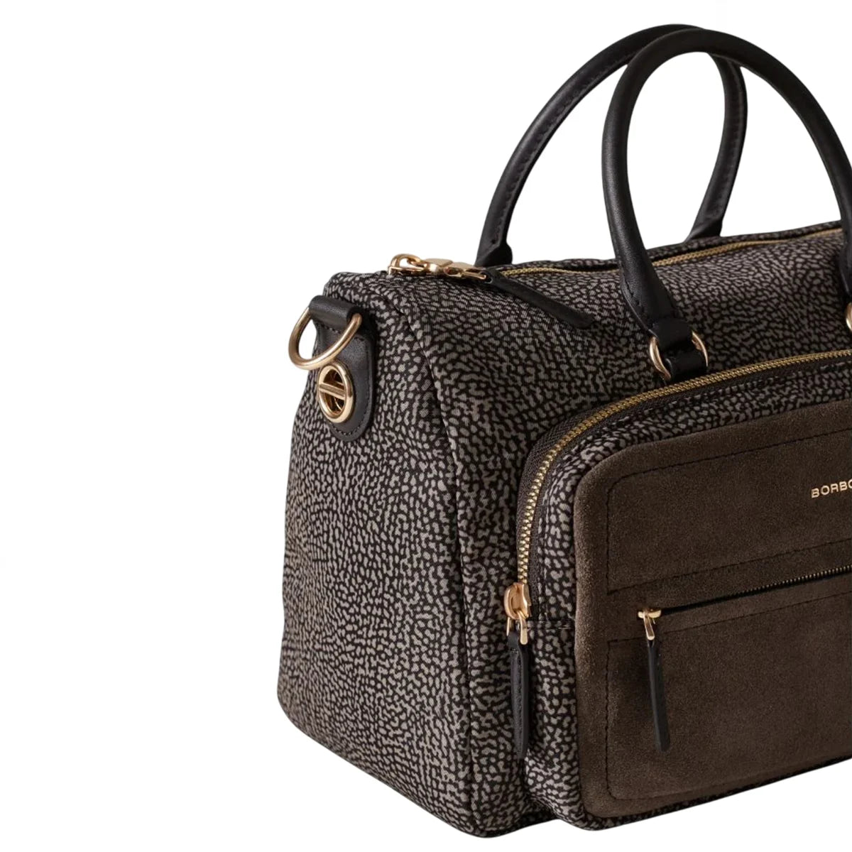 BORBONESE Bauletto Medium Camoscio