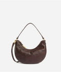 ALVIERO MARTINI 1^CLASSE Antique Geo Leather Mezzaluna piccola
