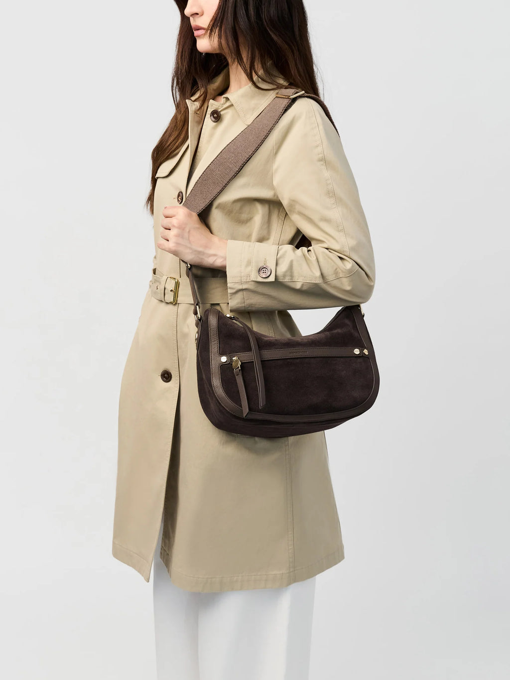 BORBONESE LUNA Small CAMOSCIO