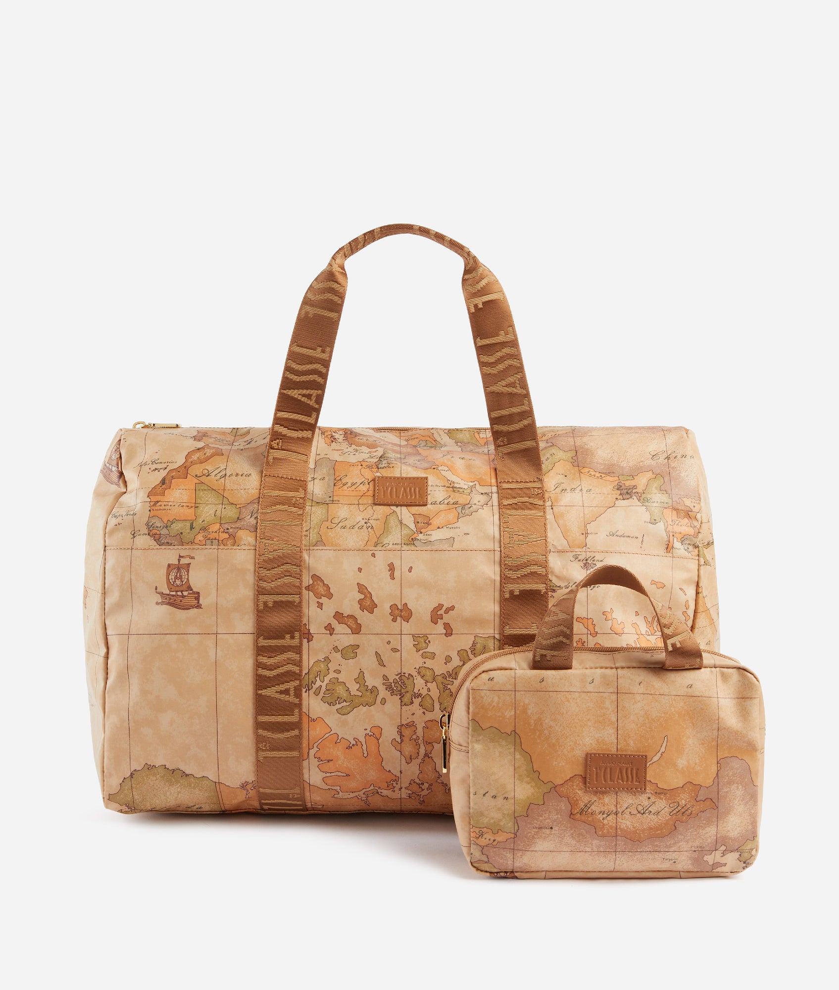 ALVIERO MARTINI 1^ CLASSE GEO SOFT Borsone pieghevole con mini Beauty