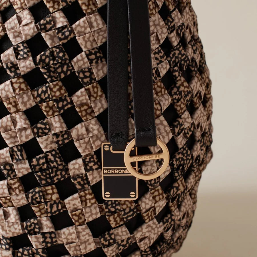 BORBONESE Borsa Hobo Mini Multicolor