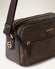 BORBONESE CAMERA CASE Small Camoscio