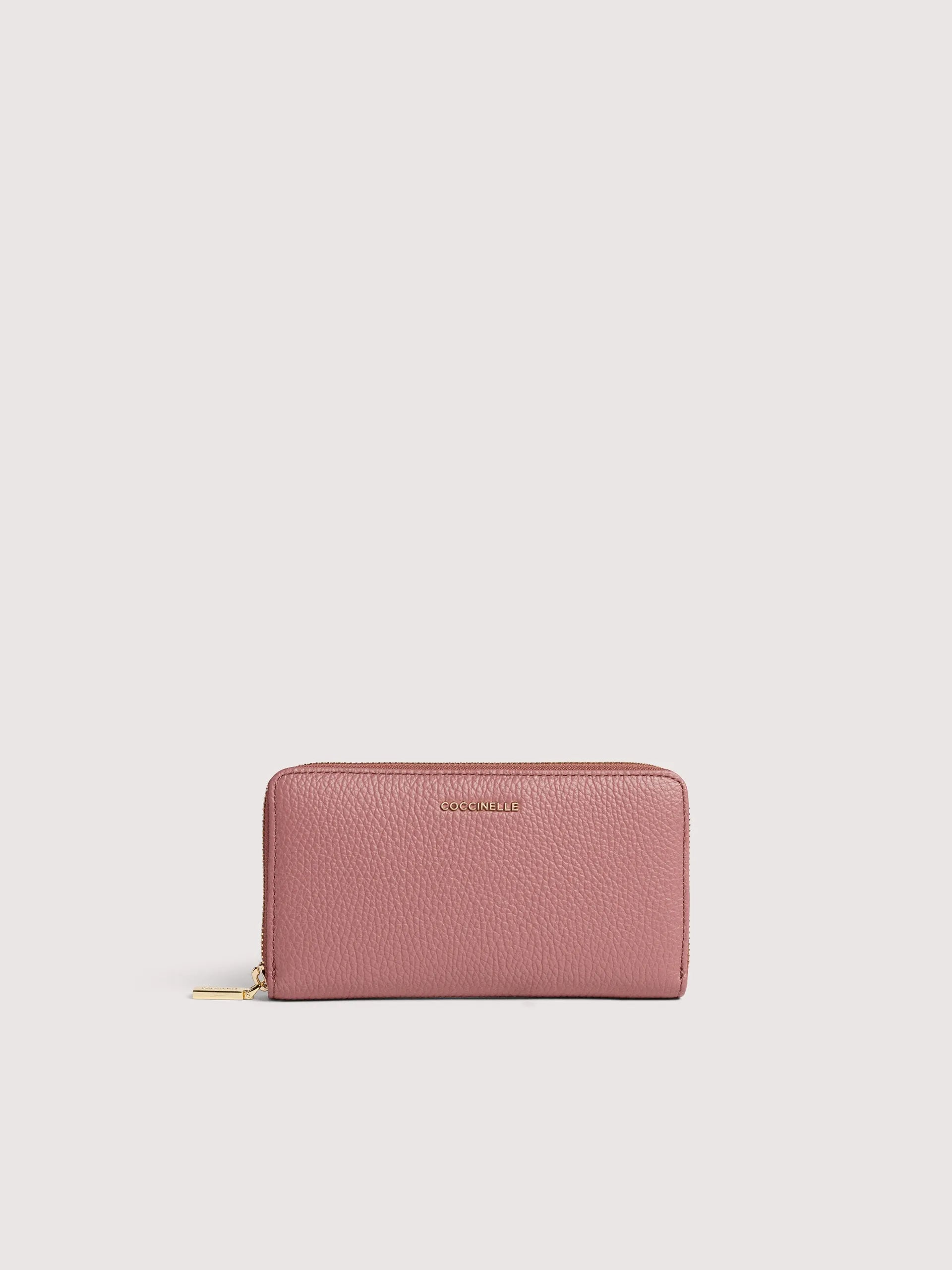 COCCINELLE METALLIC SOFT Zip Around Large