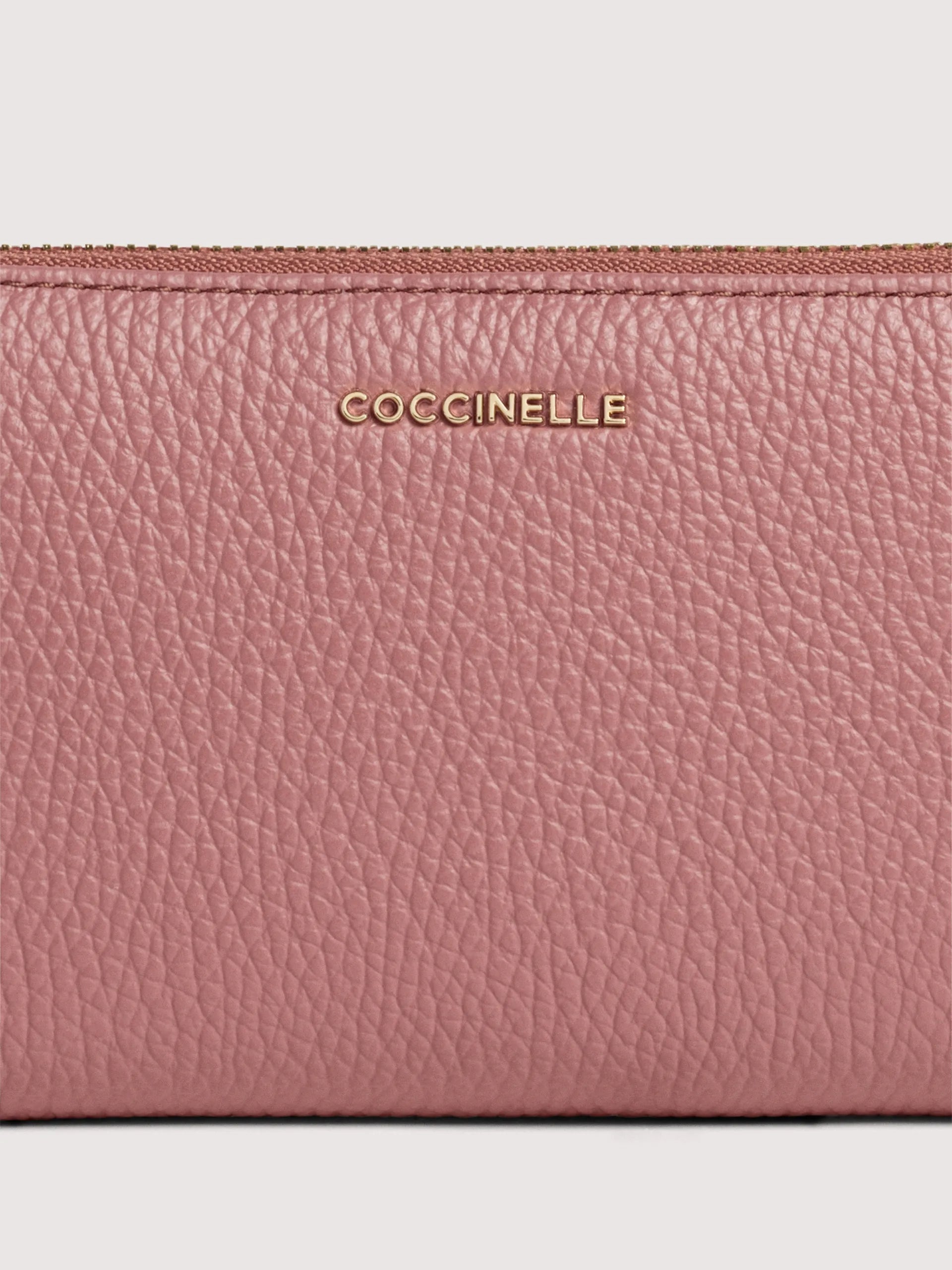 COCCINELLE METALLIC SOFT Zip Around Large